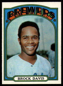 SOLD 89773 1972 Topps #161 Brock Davis VG Milwaukee Brewers 
