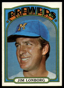 1972 Topps #255 Jim Lonborg VG Milwaukee Brewers 