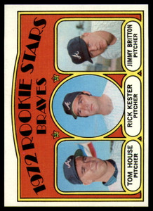 1972 Topps #351 Tom House/Rick Kester/Jim Britton Braves Rookies VG RC Rookie Atlanta Braves 
