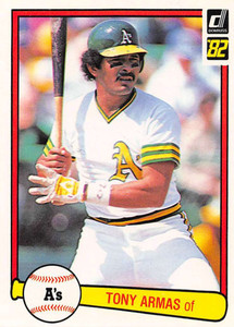 1982 Donruss #365 Tony Armas VG Oakland Athletics 