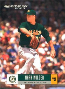 2005 Donruss #18 Mark Mulder VG Oakland Athletics 