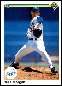 1990 Upper Deck #317 Mike Morgan VG Los Angeles Dodgers 