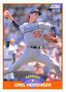 1989 Upper Deck #130 Orel Hershiser VG Los Angeles Dodgers