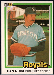 Dan Quisenberry - Royals #195 Topps 1988 Baseball Trading Card