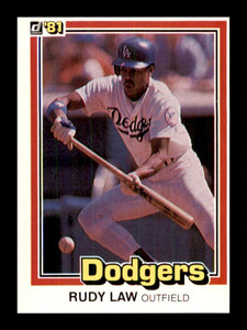 1981 Donruss #180 Rudy Law NM-MT Los Angeles Dodgers 