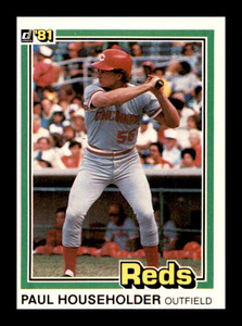1981 Donruss #303 Paul Householder NM-MT RC Rookie Cincinnati Reds 