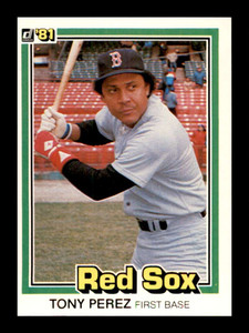 1981 Donruss #334 Tony Perez NM-MT Boston Red Sox 