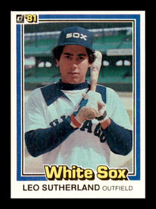 1981 Donruss #42 Leo Sutherland NM-MT RC Rookie Chicago White Sox 