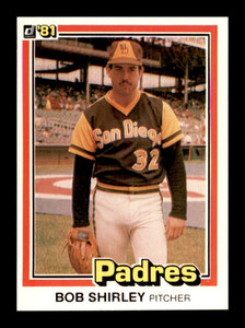 1981 Donruss #242 Bob Shirley NM-MT San Diego Padres 