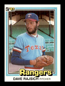 1981 Donruss #267 Dave Rajsich NM-MT Texas Rangers 