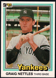 81 Donruss BUCKY DENT 465 New York Yankees Shortstop 