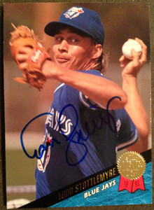 SOLD 2441 Todd Stottlemyre Autographed 1993 Leaf #25