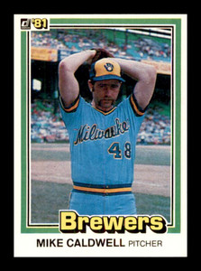 1981 Donruss #86 Mike Caldwell NM-MT Milwaukee Brewers 