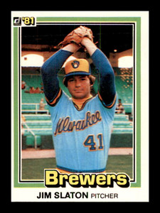 1981 Donruss #447 Jim Slaton NM-MT Milwaukee Brewers 