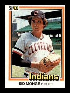1981 Donruss #81 Sid Monge NM-MT Cleveland Indians 