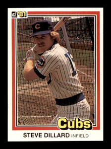 1981 Donruss #502 Steve Dillard NM-MT Chicago Cubs 