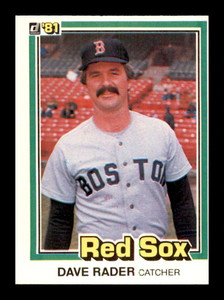 1981 Donruss #512 Dave Rader NM-MT Boston Red Sox 
