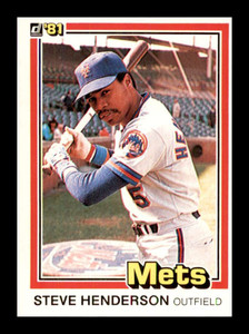 1981 Donruss #157 Steve Henderson NM-MT New York Mets 