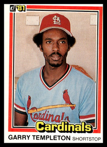 1981 Donruss #187 Garry Templeton NM-MT St. Louis Cardinals 