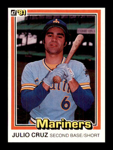 1981 Donruss #163 Julio Cruz NM-MT Seattle Mariners 
