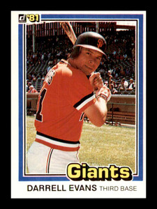 1981 Donruss #192 Darrell Evans NM-MT San Francisco Giants 