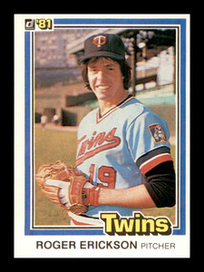 1981 Donruss #549 Roger Erickson NM-MT Minnesota Twins 