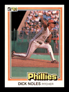 1981 Donruss #568 Dickie Noles NM-MT Philadelphia Phillies 
