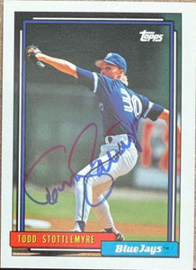 SOLD 2456 Todd Stottlemyre Autographed 1992 Topps #607