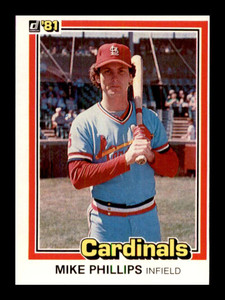 1981 Donruss #188 Mike Phillips NM-MT St. Louis Cardinals 