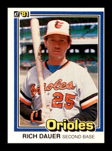 1981 Donruss #232 Rich Dauer NM-MT Baltimore Orioles 