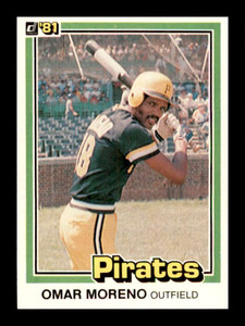 1981 Donruss #17 Omar Moreno NM-MT Pittsburgh Pirates 