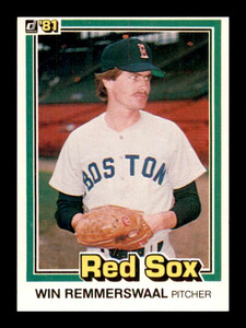1981 Donruss #98 Win Remmerswaal NM-MT RC Rookie Boston Red Sox 