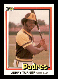 1981 Donruss #244 Jerry Turner NM-MT San Diego Padres 