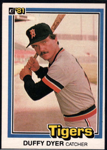 SOLD 90410 1981 Donruss #7a Duffy Dyer NM-MT Detroit Tigers 