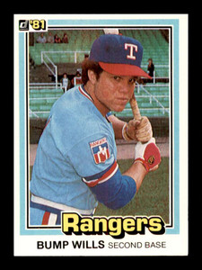 1981 Donruss #25 Bump Wills NM-MT Texas Rangers 