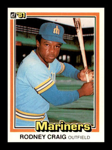 1981 Donruss #288 Rodney Craig NM-MT Seattle Mariners 