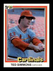 SOLD 90726 1981 Donruss #308 Ted Simmons NM-MT St. Louis Cardinals 