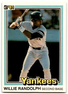 1981 Donruss #345 Willie Randolph NM-MT New York Yankees 