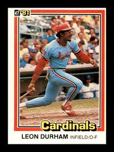 1981 Donruss #427 Leon Durham NM-MT RC Rookie St. Louis Cardinals 