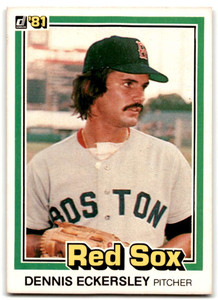 SOLD 90508 1981 Donruss #96 Dennis Eckersley NM-MT Boston Red Sox 