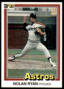 1981 Donruss #260 Nolan Ryan NM-MT Houston Astros 