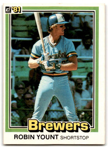 SOLD 90742 1981 Donruss #323 Robin Yount NM-MT Milwaukee Brewers 
