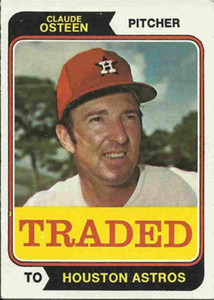 1974 Topps Traded #42T Claude Osteen VG Houston Astros 