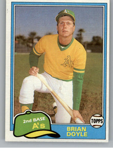 1981 Topps Traded #754 Brian Doyle NM-MT Oakland Athletics 