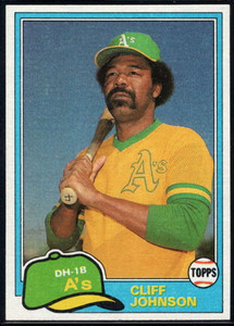 1981 Topps Traded #776 Cliff Johnson NM-MT Oakland Athletics 