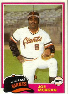 1981 Topps Traded #807 Joe Morgan NM-MT San Francisco Giants 