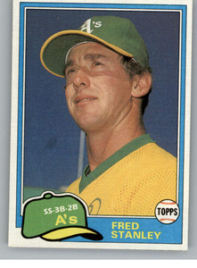 1981 Topps Traded #834 Fred Stanley NM-MT Oakland Athletics 