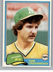 1981 Topps Traded #846 Tom Underwood NM-MT Oakland Athletics 
