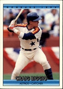 1992 Donruss #75 Craig Biggio VG Houston Astros 
