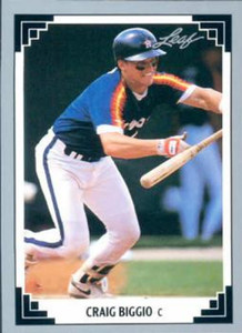 Craig Biggio 1991 Fleer #499 Houston Astros Baseball Card